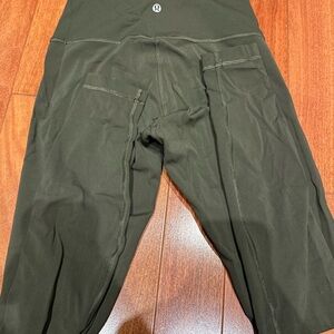 Lululemon Leggings Wunder Under High-Rise Tight 28" Olive Green size 6